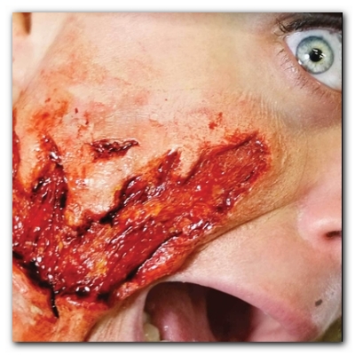 Ausgefranste Wunde 3D FX Transfers Ausgefranste Wunde 3D FX Transfers